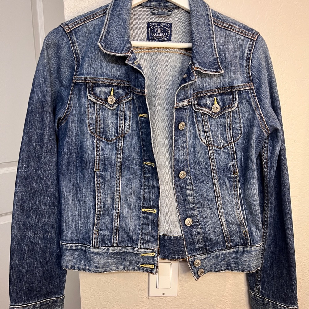 Lucky Brand Women's Blue Denim Jean Jacket - Picture 2 of 5